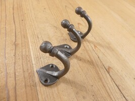 3 COAT HOOKS U-SHAPE U SHAPE IRON METAL HAT TOWEL SPADE LOOK HAT HOOK CL... - $13.99