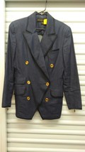 Donna Karan Designer Limited Black Label Womens Jacket Blazer Coat Denim - £69.89 GBP