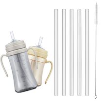 Grosmimi Replacement Straw 5-Pack with Cleaning Brush Clear Compatible - $123.89 MXN Grosmimi Replacement Straw 5-Pack with Cleaning Brush Clear Compatible - $123.89 MXN