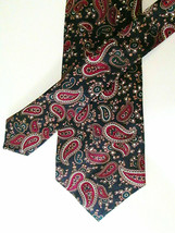 Vintage Men&#39;s ROOSTER Hand Painted in Italy Paisley Tie Designed for Lazarus - £18.67 GBP