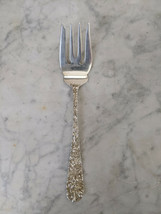 Repousse Sterling Silver Salad Fork by Kirk & Son Antique Silverware No Initials - $54.00