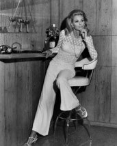 Camilla Sparv full length pose sitting on bar stool 1967 16x20 Canvas Gi... - £54.66 GBP