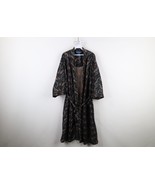 Vtg 90s Streetwear Mens OSFA Chamois Cloth Rainbow Paisley Belted Bath R... - $46.24