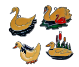 Lot of 4 Sun Catchers swans and geese goose birds - £6.22 GBP