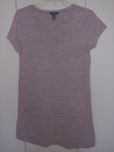 Gap Ladies Ss Beach Plum Slub Tee Shirt Short Knit DRESS-S-WORN ONCE-CUTE/COMFY - £11.00 GBP