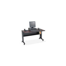 Safco Products Company Mobile Desk- 53-.50in.x28in.x30in.- Mahogany-Medi... - £796.32 GBP