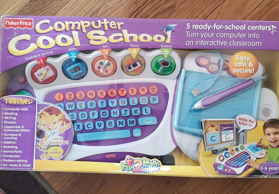 Fisher-Price Computer Cool School Fun-2-Learn Educational Toy New 2008 NEW - $85.07