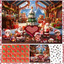 Unbranded Advent Calendar 2024 Jigsaw Puzzle 24 Days Christmas Countdown Red - €15,02 EUR