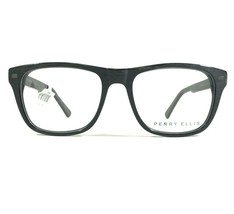 Perry Ellis Eyeglasses Frames PE 374-2 Matte Black Square Wood Grain 50-17-140 - £22.25 GBP