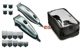 Andis Pro PivotPro&amp;SpeedMaster Hair Clipper&amp;T-Blade Trimmer KIT&amp;GUIDE CO... - £71.93 GBP