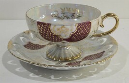 Vintage Royal Sealy China Floral Porcelain Tea Cup &amp; Saucer Made in Japan - $18.81