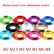 10Pcs Countersunk Washers Fairing Fender Washer M2 M3 M4 M5 M6M8 Alumini... - $7.90+