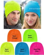 NEON Winter Beanie Knit Skull Cap Hat Unisex Mens Ladies Womens Ski Spor... - £7.24 GBP