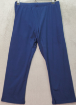 SO Favorite Capri Pants Girls XL Navy Cotton Elastic Waist High Rise Straight - £9.68 GBP