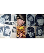 RINGO STARR ~ (21) Color and B&amp;W Articles, PIN-UPS from 1965-1967 ~ Clip... - $277.99 MXN