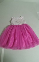 Girls Cute Dorissa 3T Pink Floral Sleeveless Dress  - $12.99