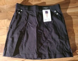 Rafaella Black Bermuda skorts size small MSRP $59.50 pull on moves with you NWT - £31.00 GBP