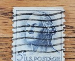 US Stamp George Washington 5c Used Wave Cancel 1213 - £0.73 GBP