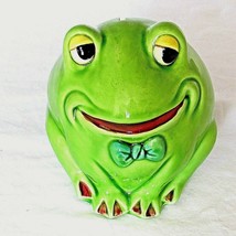 Vintage Frog Bank Smiling A513 Anthropomorphic Norcrest Japan Ceramic Rare - $34.64