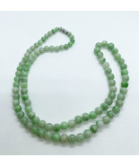 Natural Untreated Burmese Type A Jade Bead Necklace With Authentication ... - $597.00