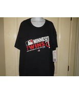 Women&#39;s Majestic Minnesota Twins S/S T-Shirt, Black, XL - $14.84