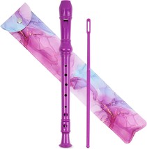 Recorder Instrument For Beginner Kids Adults,8-Hole, 2-Purple Blue Splas... - $41.93