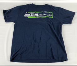 Seattle Seahawks T-Shirt - NFL Team Apparel - Blue - Size Large L - £15.76 GBP