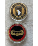 U.S. Army 101 St Airborne Division  And Combat Air assault 2 X  Challeng... - $464.71 MXN