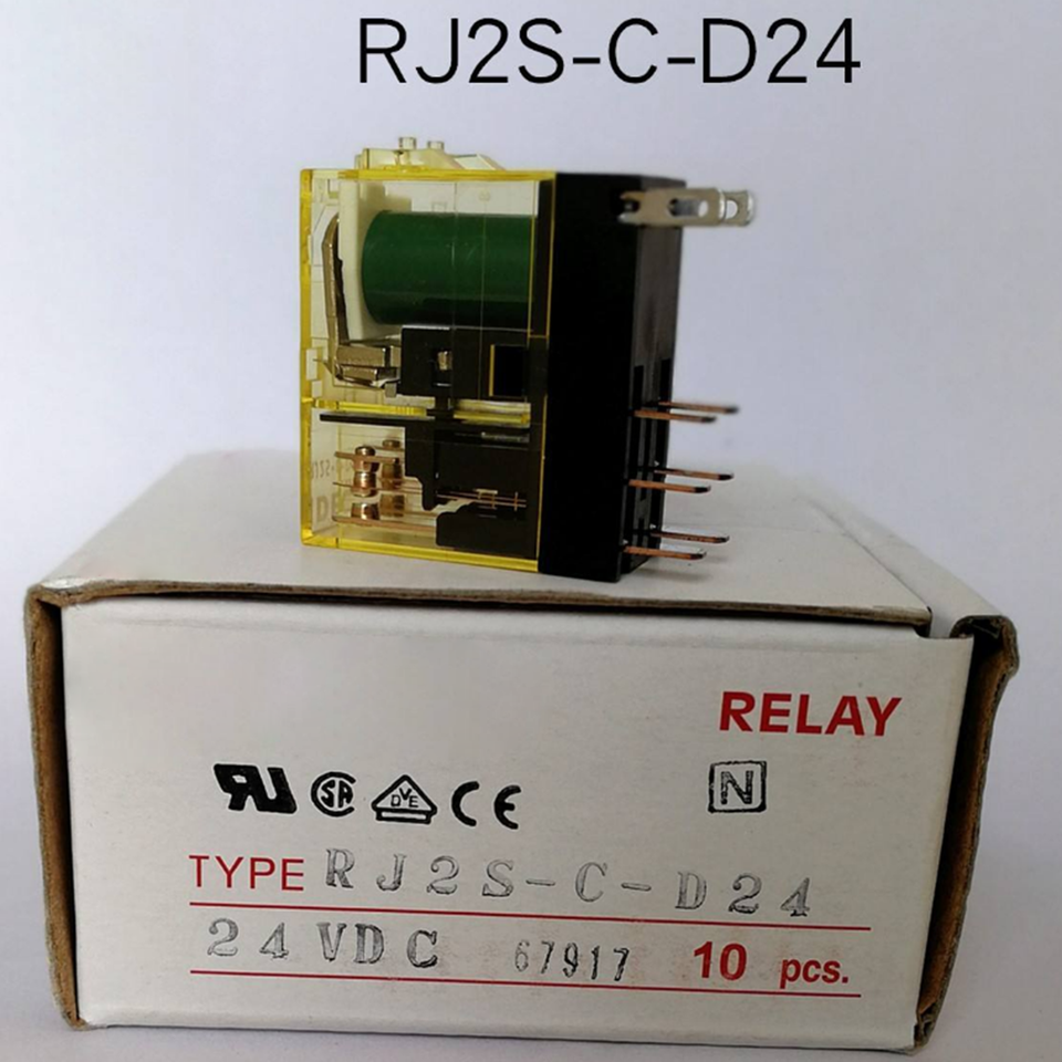 10Pcs For IDEC RJ2S-C-D24 24VDC Plug-In Relay 8A Contact DPDT - $40.97