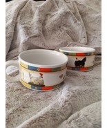 2 Warren Kimble Soup Mug With Chicken Decor - £8.83 GBP