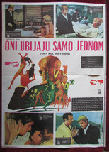 1968 Original Movie Poster Sol Madrid Spy David McCallum Telly Savalas Vintage - £21.22 GBP