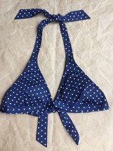 Lands&#39; End Halter Bikini Top Size: Xxs (2 Extra Small) New Ship Free Polka Dot - £38.54 GBP