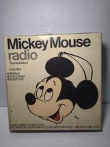 Vintage Mickey Mouse Transistor Radio w/ Original Box – Works – Disney H... - $24.72