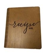 Wooden recipe binder A5 70 pages Blank Cook Book Recipe book handmade Uk... - £50.55 GBP