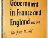 Industry and Government in France and England [Paperback] John U. Nef - £8.66 GBP