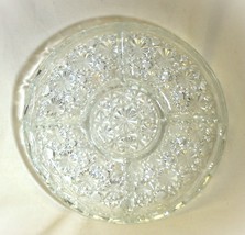 Daisy Dot Divided Serving Platter Federal Glass 5-Part Round Relish Dish - £23.67 GBP