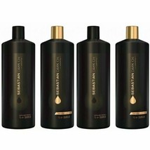 Sebastian Dark Oil Lightweight Shampoo 2PC &amp; Conditioner 2PC 33.8 oz Liter DUO - £78.88 GBP