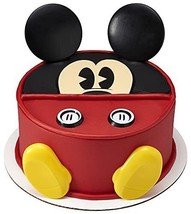 DecoSet® Disney Mickey Mouse Cake Topper 7-Piece Topper Set with Ears Eyes Bu... - £24.34 GBP