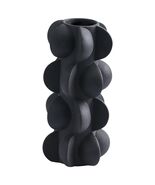 Ceramic Flower Vase 9-Inch Black Modern Farmhouse Decor Small - $199.00 MXN
