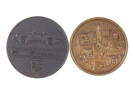 1980&#39;s Porsche/Texas Sesquicentennial Bronze medallions - £39.59 GBP