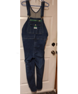 Liberty Overalls Mens 40X30 Bib Carpenter Blue Denim Farm Chore Outdoors - $25.22