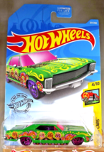 2019 Hot Wheels #217 HW Art Cars 4/10 &#39;64 BUICK RIVIERA Green w/Pink Skull Spoke - $10.00