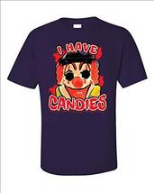 Kellyww Creepy Scary Clown I Have Candy Candies - Unisex T-Shirt Purple - £23.87 GBP