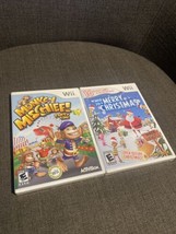 Monkey Mischief &amp; We Wish You A Merry Christmas Nintendo Wii Both Sealed - £26.36 GBP