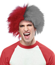 Morris Costumes Sports Fun Wig Red Grey - $1,463.73 MXN