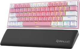 Redragon K617 60% Rgb Keyboard P035 Wirst Rest Bundle. - £44.42 GBP