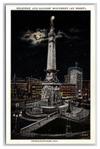 Soldiers and Sailors Monument Night View Indianapolis  IN Unused WB Postcard U1 - £3.11 GBP