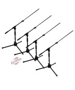 GRIFFIN Low-Profile Microphone Stand (4 PACK) - Short Tripod Mic Stand with Boom - $107.00