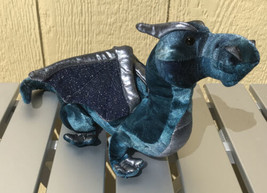 Dragon Plush by Douglas Cuddle Toys Jade Stuffed Animal Blue Green Silver - £11.62 GBP