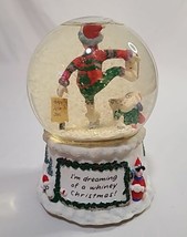 Hallmark Maxine Revolving Snow Globe &quot;Dreaming of White Christmas&quot; Ice S... - £14.93 GBP
